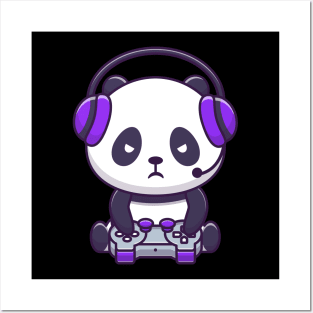 Gaming Panda Posters and Art